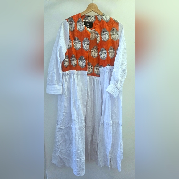 Unique Bohemian Kimono, Rare find, Buda face pattern, Fits S/M - Picture 5 of 5